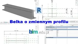 RODZINY w REVIT - Belka o zmiennym profilu