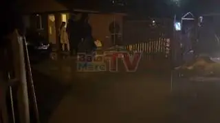 Evacuare apa din curtea unei locuințe de pe strada Arieșului 