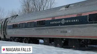 (Nice Driver) (Northeast Regional Coach!) Amtrak 64 (Maple Leaf) - 99 Departing Niagara Falls 
