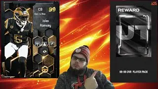 I OPENED 25 INSANE 98-99 OVR PLAYER PACKS! MULTIPLE GOLDEN TICKET PULLS!