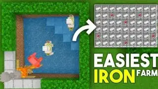 #minecraft  How to iron farm stab by stab bataunga
