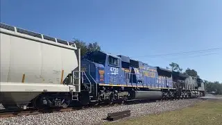 CSX M603 w/ &ldquo;We are ONE CSX&rdquo; unit trailing!! Meets with I032
