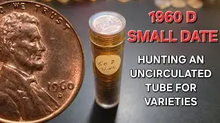 1960 D МАЛЕНЬКАЯ ДАТА НЕ БЫЛА В ОБРАЩЕНИИ, ТУБА - НАЙДЕНЫ ОШИБКИ И ОБ/МИН. #dwcnc #деньги #медь #...
