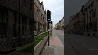 Cambridge: Downing Street, PEEK TLED Traffic Lights Puffin Crossing