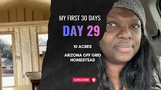 My First 30 Days On My 10 Acre Northern Arizona Off-Grid Homestead - Day 29