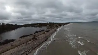 Havnbjerg Strand nach der Sturmflut 2023