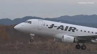 青森空港 J-AIR (JLJ/JAL) Embraer ERJ-170 JA224J 離陸 2015.11.14