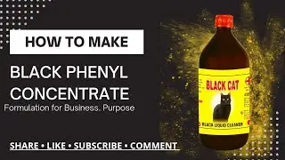 HOW TO MANUFACTURE BLACK PHENYL CONCENTRATE || TUTORIAL