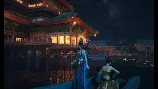 Where Winds Meet : Kaifeng Lake Ambience 4K120FPS 1Hr Relax Music