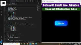 Futuristic Neon Button with Smooth Hover Animation | HTML & CSS | No javascript
