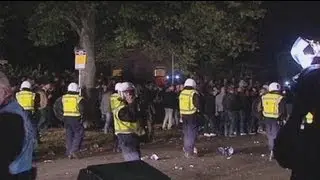 Riot police in action as Dutch birthday party goes viral
