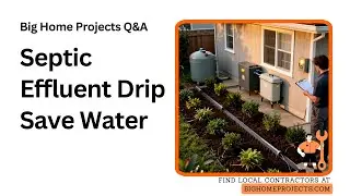 Tiny House Septic-to-Drip Sand-Polished Effluent Irrigation