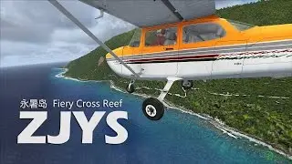 Prepar3D - C172 Trainer - flyover Fiery Cross Reef