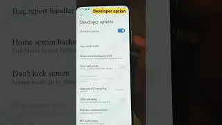 How to open developer option in android #shorts #viral