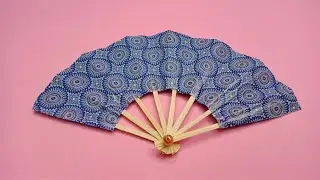 DIY Asian Bamboo Peacock Fan