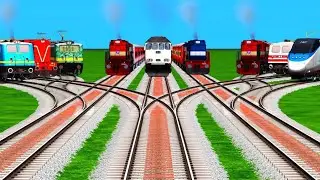 All Trains Crossing By Run On Classic Railroad Track ll Indian Railroad Crossing l Branches Railroad
