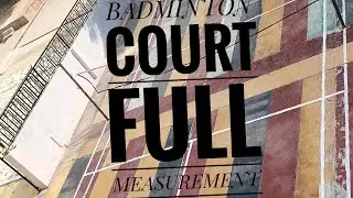 BADMINTON COURT MEASUREMENT/ full detail #badminton #mehnat