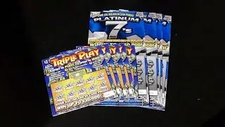 Ep. 27: TRIPLE PLAY + PLATINUM 7s FL Lottery Scratch-Offs (Nice Win!)