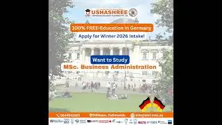 USHASHREE | 𝐒𝐭𝐮𝐝𝐲 𝐌𝐚𝐬𝐭𝐞𝐫'𝐬 𝐃𝐞𝐠𝐫𝐞𝐞 𝐢𝐧 𝐆𝐞𝐫𝐦𝐚𝐧𝐲, 100% 𝘛𝘶𝘪𝘵𝘪𝘰𝘯 𝘍𝘙𝘌𝘌 𝘌𝘥𝘶𝘤𝘢𝘵𝘪𝘰𝘯 #studyingermany #ushashree