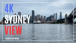 【4K】 Sydney, Australia - View to Central Business District from Maccallum Pool in Cremorne Point