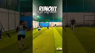 RunOut 🏏 #cricket #nightmatch #runout #nightmatch