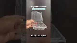 Plastic Hinged Container With Plastic Lids | The Baking Tools | Bakery Packaging #shorts #viral