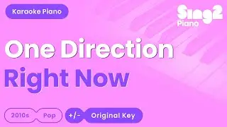 One Direction - Right Now (Piano Karaoke)
