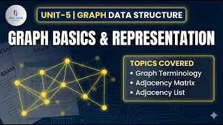 DSA Unit 5 – Graph Basics | Terminology, Adjacency Matrix & Adjacency List | AKTU Notes