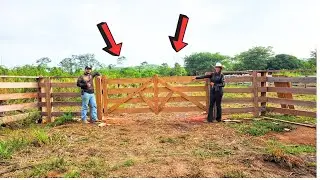 FIZEMOS 4 PORTEIRAS NOVAS NA ENTRADA DA NOSSA FAZENDA @XINGURUSTICO ! Agora ta top 