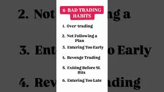 Bad Trading Habits #trader #intradaytrading #tradinganalysis #stockmarket #todaymarketanalysis #tips