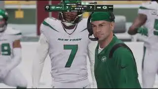 Jets vs Packers Madden 24 Snowy Gameplay