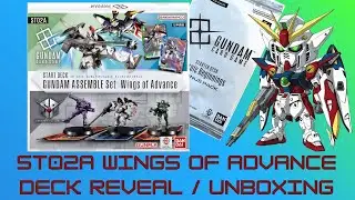 RIPPIN GUNDAM CARD GAME STARTER DECK ST02A WINGS OF ADVANCE GUNDAM ASSEMBLE SET - INSANE BONUS! 🔥🔥🔥