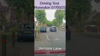 Nuneaton Driving Test Dashcam 07/05/25 #drivingtest #dashcam #Nuneaton