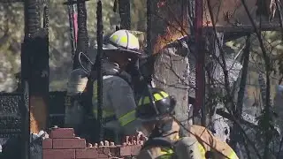 Lago Vista house fire burns over Lake Travis; house 'a total loss' | FOX 7 Austin