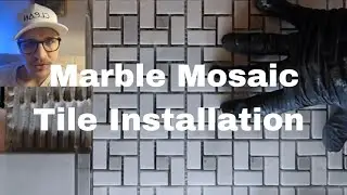 Installing MARBLE MOSAIC TILE over Ditra Heat  ||  Tile trips, tricks, and commentary.