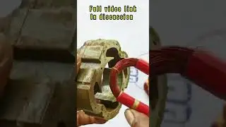 Mixi field coil winding|How to rewinding mixi field pole|Mixi repair|Hi power electric works#shorts