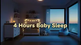 Calm Nursery Lullabies🌙 4 Hours Calm Ocean Night 🌙Gentle Waves & Lullaby Music for Baby Sleep