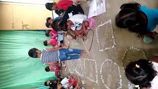 Shapes  (ఆకారాలపై )రాళ్లు పేర్చడం ❤️🟥🔶🔻🔺🟡🔵🟣