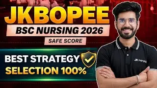 jkbopee bsc nursing 2026 | last 2 month strategy 😱| safe score | previous year cutoff |