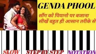 How To Play Song Genda Phool Piano  tutorial|| Genda Phool Song Piano Notes
