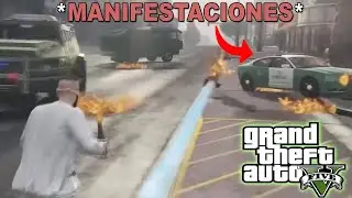 MANIFESTACIONES l *llega el guanaco* l GTA V ROLEPLAY #CHILE