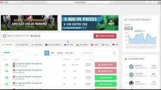 Join Contest & Draft Team