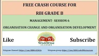 Organizational Development | Session 6 | RBI Grade B Management | Full Syllabus Coverage