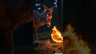 The deer did not like the Fire Bird 😭 #ai #save #egg #deer