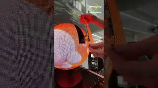 LED display ball, easy setup, creative experience. #leddisplay #ledscreen #shorts #led