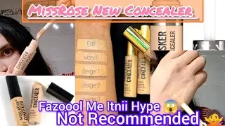 MissRose New Concealer  Honest Review ✨//Over hyped??Not recommended??