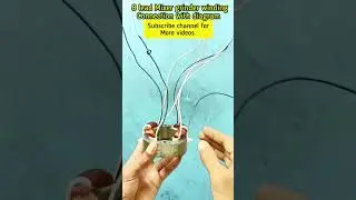 Mixi motor winding connection with diagram|Mixer grinder connection|Hi power electric works #shorts