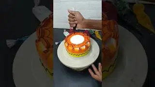 orange 🍊 ceke design 🎂#cake #shorts #shortvideo #birthdaycake #viral #youtubeshorts #art #new