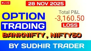Live Intraday Option Trading | SL Hunting For Beginners | Sudhir Trader #Banknifty #optiontrading