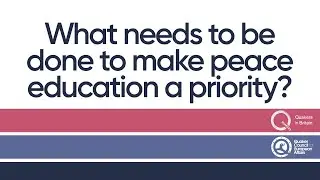 What needs to be done to make peace education a priority?